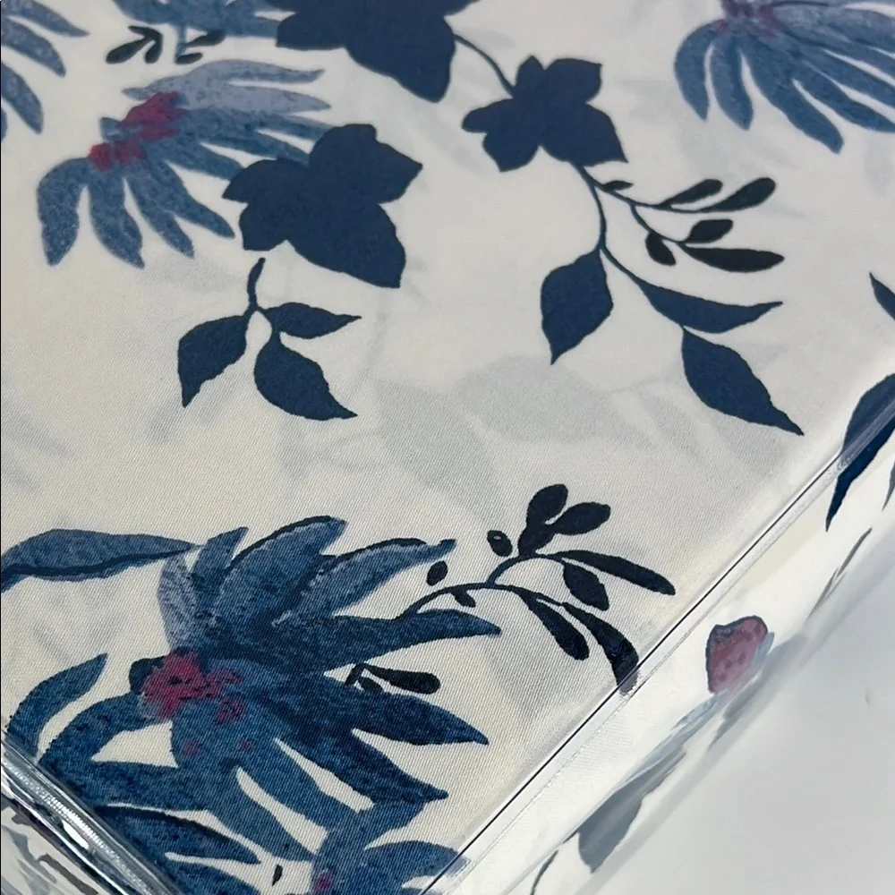 Ralph Lauren Adelaide King Duvet Cover Blue White Floral 108 x 96 NEW